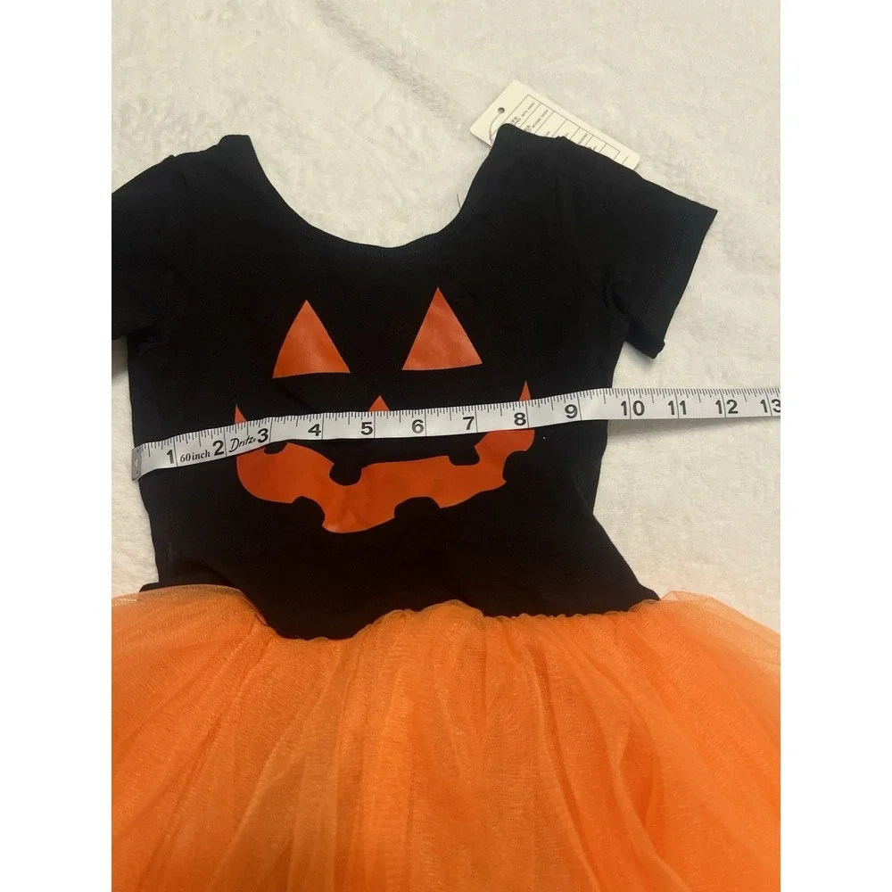 NWT Toddler Girls Leotard Halloween Tutu Costume Outfit Large